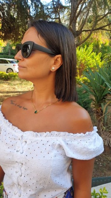 Ay Gümüş Kadın Kalın Örme Zincirli Damla Zirkon Taşı Zümrüt Yeşili Kolye 925 Ayar Gümüş Ay Gümüş Kadın Kalın Örme Zincirli Damla Zirkon Taşı Zümrüt Yeşili Kolye 925 Ayar Gümüş