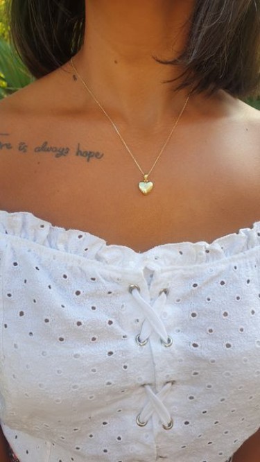 Ay Gümüş Kadın Gold İtalyan Kalpli Kolye 925 Ayar Gümüş Ay Gümüş Kadın Gold İtalyan Kalpli Kolye 925 Ayar Gümüş