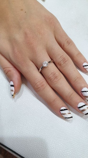 Ay Gümüş Kadın  Tektaş Yüzük 925 Ayar Gümüş