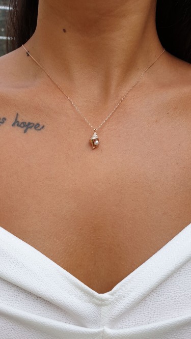 Ay Gümüş Deniz Kabuğu İnci Kolye 925 Ayar Gümüş Ay Gümüş Deniz Kabuğu İnci Kolye 925 Ayar Gümüş