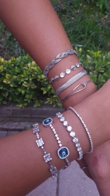 Ay Gümüş Kadın Baget Zirkon Elmas Taşlı İtalyan Bileklik 925 Ayar Gümüş Ay Gümüş Kadın Baget Zirkon Elmas Taşlı İtalyan Bileklik 925 Ayar Gümüş