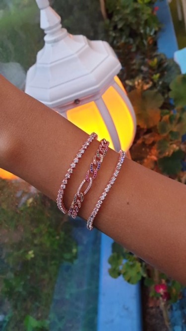 Ay Gümüş Kadın İtalyan Örme Renkli Bileklik 925 Ayar Gümüş Ay Gümüş Kadın İtalyan Örme Renkli Bileklik 925 Ayar Gümüş