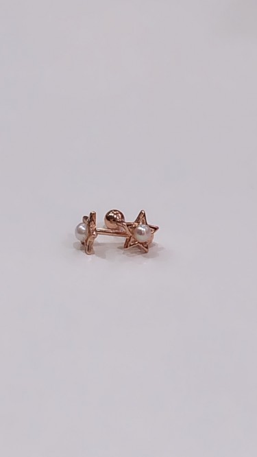 Ay Gümüş Kadın 2 Adet Yıldız İncili model Cerrahi Piercing 925 Ayar Gümüş Ay Gümüş Kadın 2 Adet Yıldız İncili model Cerrahi Piercing 925 Ayar Gümüş