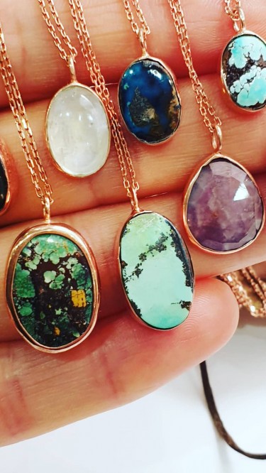 Ay Gümüş Kadın Doğal Yakut Taşı Kolye 925 Ayar Gümüş Ay Gümüş Kadın Doğal Yakut Taşı Kolye 925 Ayar Gümüş