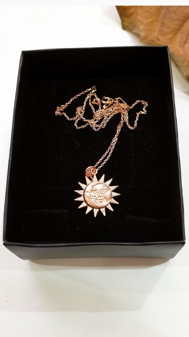 Ay Gümüş Kadın Ay Ve Güneş Kolye 925 Ayar Gümüş Ay Gümüş Kadın Ay Ve Güneş Kolye 925 Ayar Gümüş