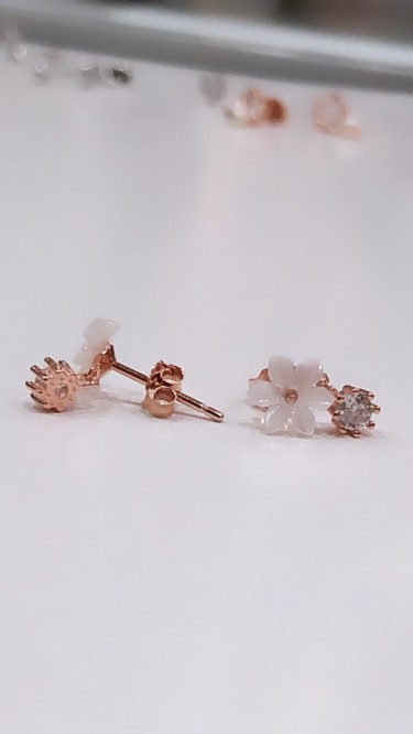 Ay Gümüş Kadın Manolya Çiçeği Zirkon Taşlı Mini Küpe 925 Ayar Gümüş Ay Gümüş Kadın Manolya Çiçeği Zirkon Taşlı Mini Küpe 925 Ayar Gümüş