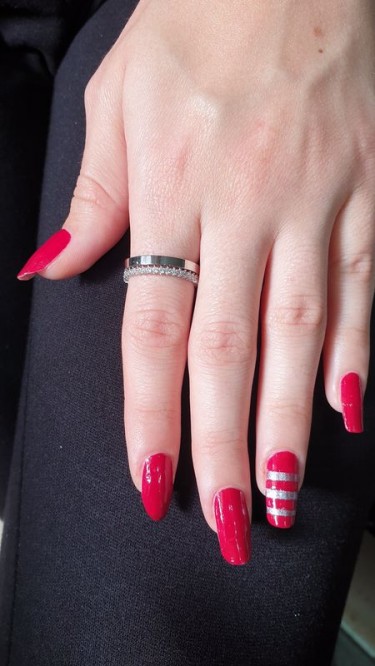 Ay Gümüş Kadın İki Yönlü Zirkon Alyans 925 Ayar Gümüş