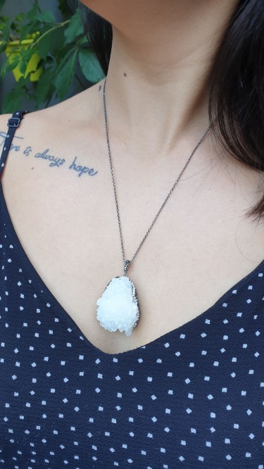 Ay Gümüş Kadın Doğal Taş Mercan Kolye 925 Ayar Gümüş