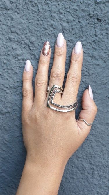 Ay Gümüş Kadın Özel Tasarım Özel İşçilik Yüzük 925 Ayar Gümüş