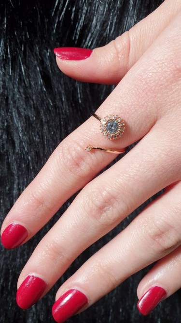 Ay Gümüş Kadın Fantazi Zirkon Yüzük 925 Ayar Gümüş