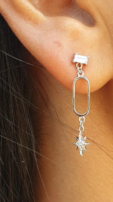 Ay Gümüş Kadın Kuzey Yıldızı Zirkon İthal 925 Ayar Gümüş Ay Gümüş Kadın Kuzey Yıldızı Zirkon İthal 925 Ayar Gümüş