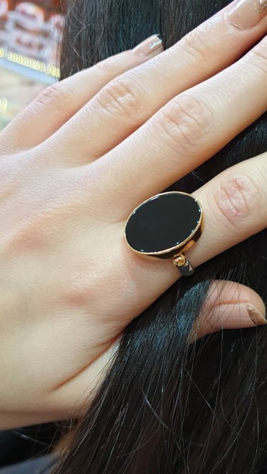 Ay Gümüş Kadın Akik 925 Ayar Gümüş Yüzük